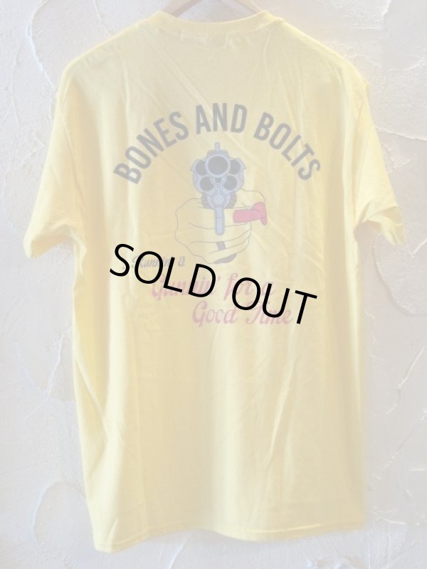 画像1: BONES AND BOLTS/TEE GOOD TIME  YELLOW