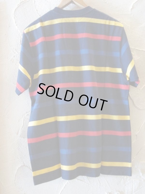 画像2: (DEAD STOCK) COREFIGHTER/MULTI BORDER S/S T  NAVYxREDxYELL