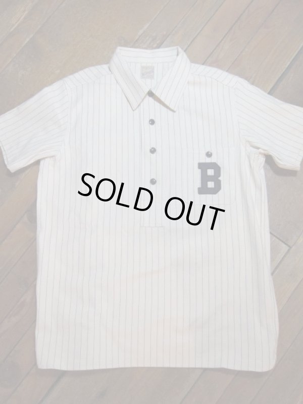 画像3: BELAFONTE/RT STRIPE BASEBALL PULL S/S SH  OFF