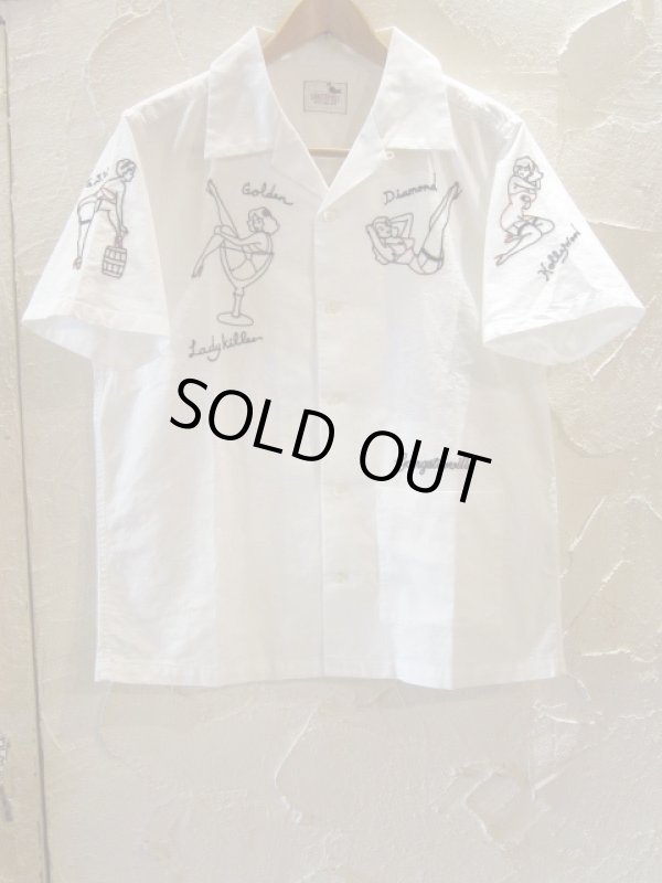 画像1: GANGSTERVILLE(ギャングスタービル)/LADY KILLER S/S SHIRTS  WHITE