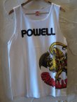 画像1: (DEAD STOCK)POWELL/TANK TOP CABALLERO  WHITE