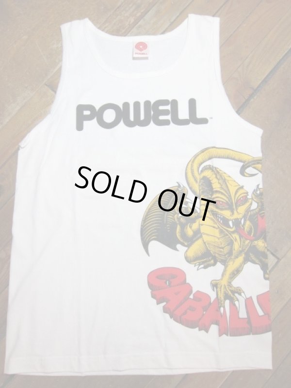 画像3: (DEAD STOCK)POWELL/TANK TOP CABALLERO  WHITE