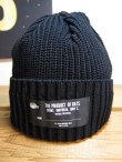 画像1: RATS/COTTON KNIT CAP  BLACK