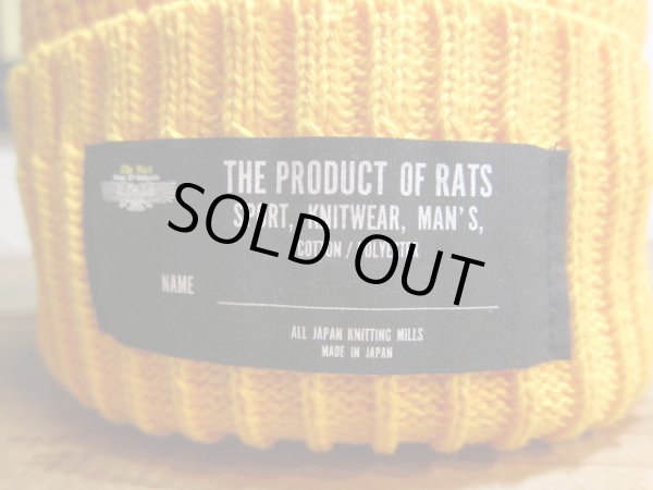 画像4: RATS/COTTON KNIT CAP  YELLOW