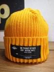 画像1: RATS/COTTON KNIT CAP  YELLOW