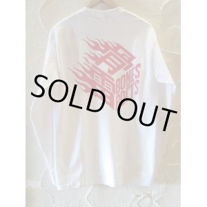 画像: BONES AND BOLTS/LST FLAMES BOX LOGO  WHITE