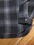 画像5:  HOUSTON/WOOL CHECK VIYELLA SHIRT  BLACK