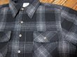 画像4:  HOUSTON/WOOL CHECK VIYELLA SHIRT  BLACK