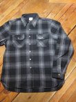 画像3:  HOUSTON/WOOL CHECK VIYELLA SHIRT  BLACK