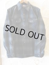 画像:  HOUSTON/WOOL CHECK VIYELLA SHIRT  BLACK