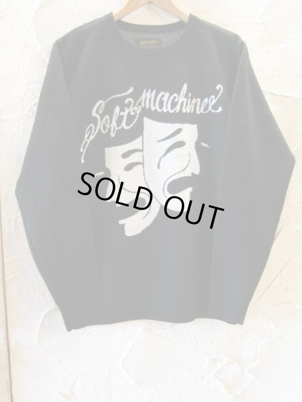 画像1: SOFTMACHINE/TWO FACE SWEATER  BLACK