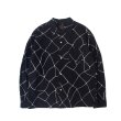 画像1: RATS/SPIDERWEB PRINT SHIRT   BLACK