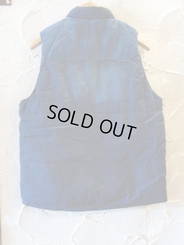 画像4: GRN/R/V PADDING VEST  INDIGOxBLACK
