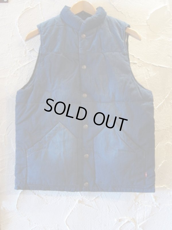 画像3: GRN/R/V PADDING VEST  INDIGOxBLACK
