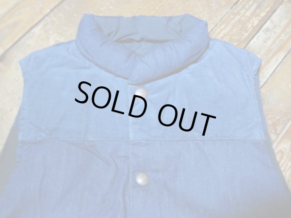 画像5: GRN/R/V PADDING VEST  INDIGOxBLACK