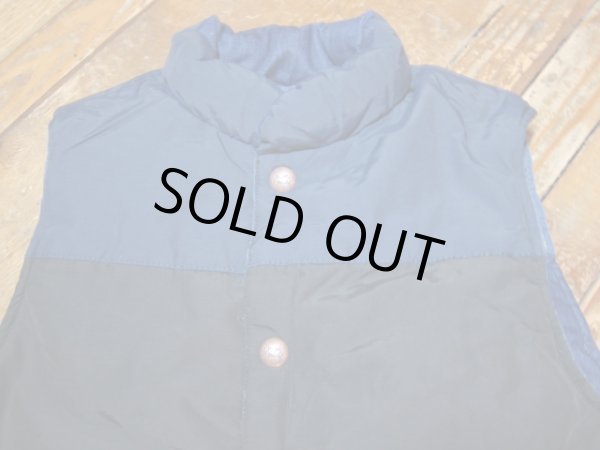 画像7: GRN/R/V PADDING VEST  INDIGOxBLACK