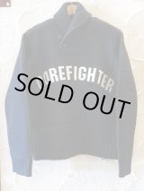 画像: (DEAD STOCK) COREFIGHTER/SHAWLL COLLAR KNIT  BLACK