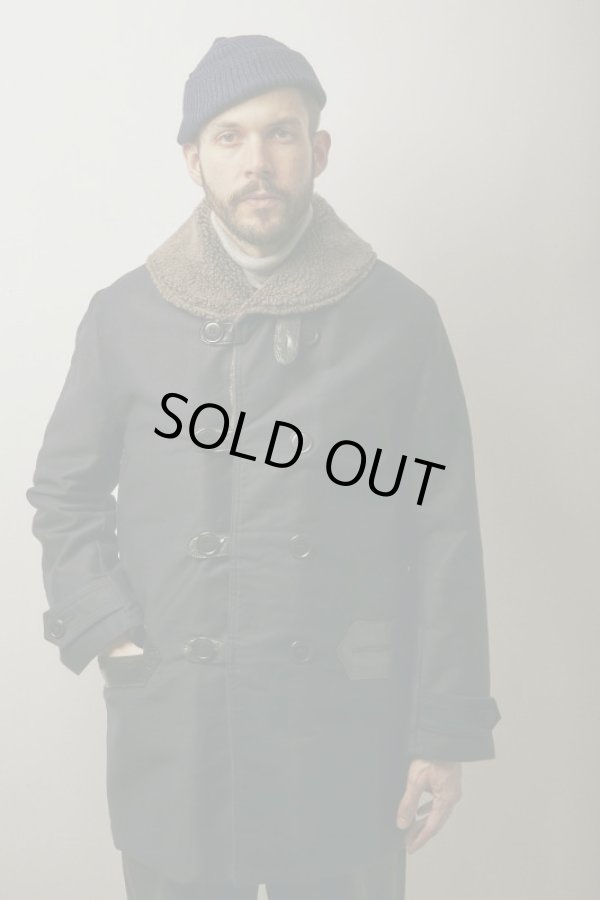 画像2: BELAFOTE/RT MACKINAW COAT  NAVY