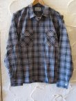 画像1: (SALE 30%OFF) (DEAD STOCK)COREFIGHTER/CHECK OPEN SHIRTS  BLACK