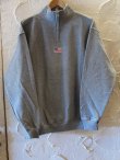 画像1: JERZEES/ZIP CADET COLLER SWEAT  H.GRAY