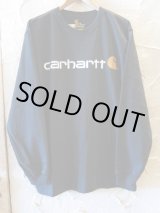 画像: CARHARTT/LONG SLEEVE LOGO T  BLACK