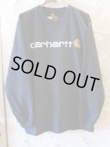 画像: CARHARTT/LONG SLEEVE LOGO T  BLACK