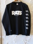 画像1: RATS/BOX LOGO L/S  BLACK