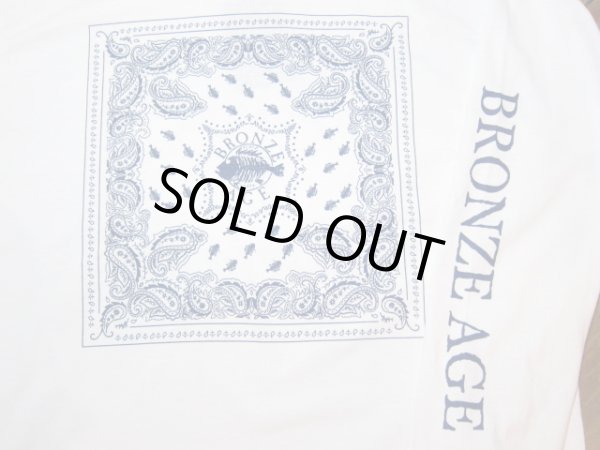 画像3: BRONZE AGE/PRINT LONG T BANDANA  WHITE