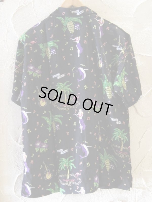画像2: (再アップ） VINTAGE EL/HULA ALOHA SHIRTS  BLACK
