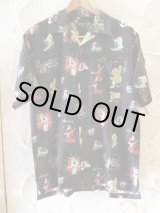 画像: (再入荷） VINTAGE EL/JAPAN ALOHA SHIRTS  BLACK