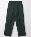 画像2: BELAFOTE/RT CHINO 2TACK TROUSER  D.GREEN