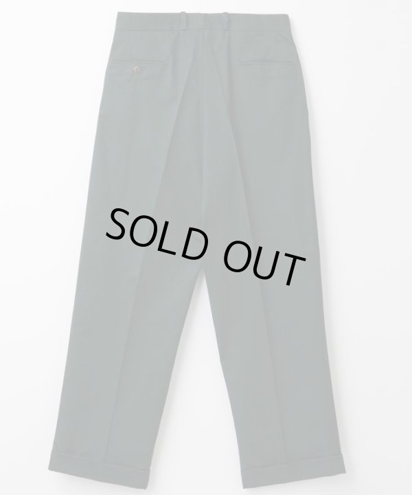 画像2: BELAFOTE/RT CHINO 2TACK TROUSER  D.GREEN