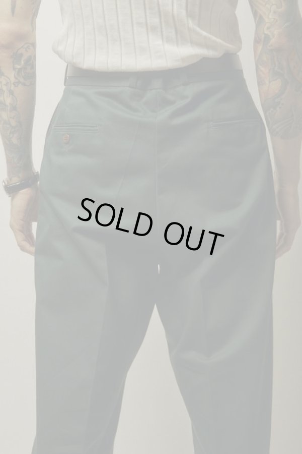 画像9: BELAFOTE/RT CHINO 2TACK TROUSER  D.GREEN