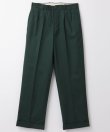 画像1: BELAFOTE/RT CHINO 2TACK TROUSER  D.GREEN