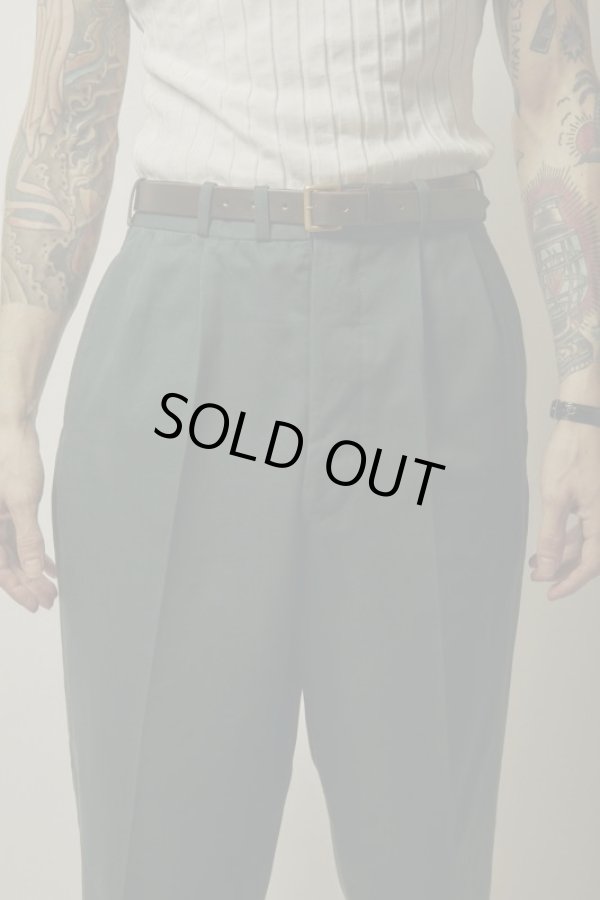画像8: BELAFOTE/RT CHINO 2TACK TROUSER  D.GREEN