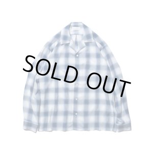 画像: ROTTWEILER/CHECK OPEN COLLAR LS SHIRT  BLUE