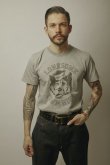 画像1: (SALE 30%OFF) BELAFOTE/RT LONESOME TOWN HIGH PRINT T  GRAY