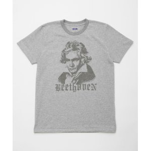 画像: BELAFOTE/RT BEETHOVEN PRINT T  GRAY