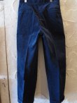 画像2: (SALE 35%OFF) BELAFOTE/RT 2TACK CORDUROY TROUSERS  NAVY