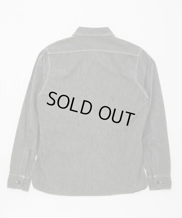 画像2: BELAFOTE/RT TRIPLE STITCH SH CHAMBRAY L/S  BLACK