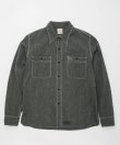 画像1: BELAFOTE/RT TRIPLE STITCH SH CHAMBRAY L/S  BLACK