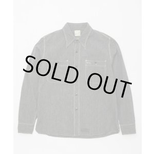 画像: BELAFOTE/RT TRIPLE STITCH SH CHAMBRAY L/S  BLACK