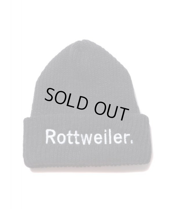 画像1: ROTTWEILER/BRONER ROTTWEILER KNIT CAP  BLACK