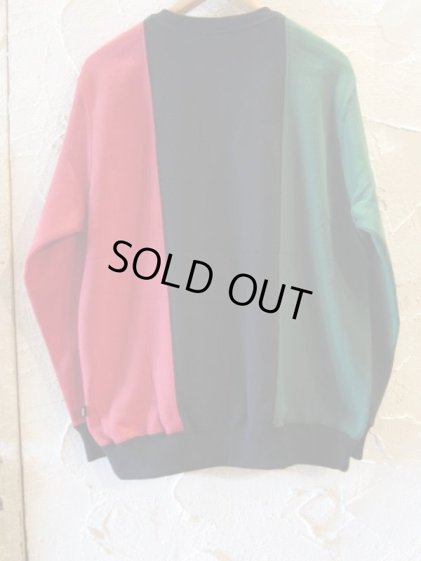 画像3: FTC/COLOR BLOCKED CREW NECK  BLACK