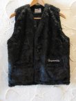 画像1: GANGSTERVILLE/RIZE ABOVE FUR VEST  BLACK