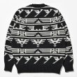 画像2: RATS/NATIVE JACQUARD KNIT  BLACK