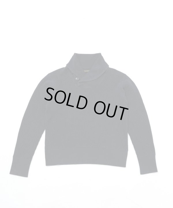 画像5: BELAFOTE/RT HEAVY WAFFLE SHAWL PULLOVER BLACK