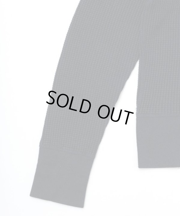 画像8: BELAFOTE/RT HEAVY WAFFLE SHAWL PULLOVER BLACK