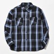 画像1: RATS/COTTON CHECK SHIRTS  BLUE