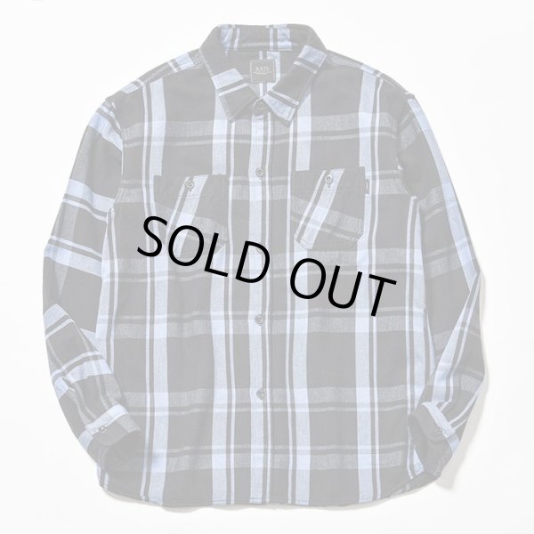 画像1: RATS/COTTON CHECK SHIRTS  BLUE